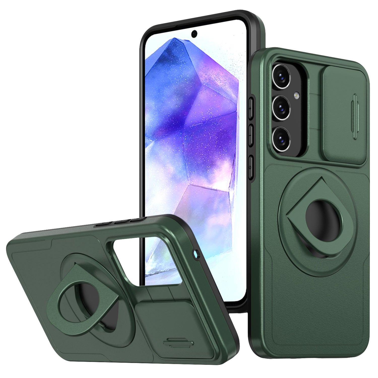 For Samsung Galaxy A35 5G Case with Slide Camera Cover TPU+PC Phone Protector For Samsung Galaxy A35 5G Case with Slide Camera Cover TPU+PC Phone Protector